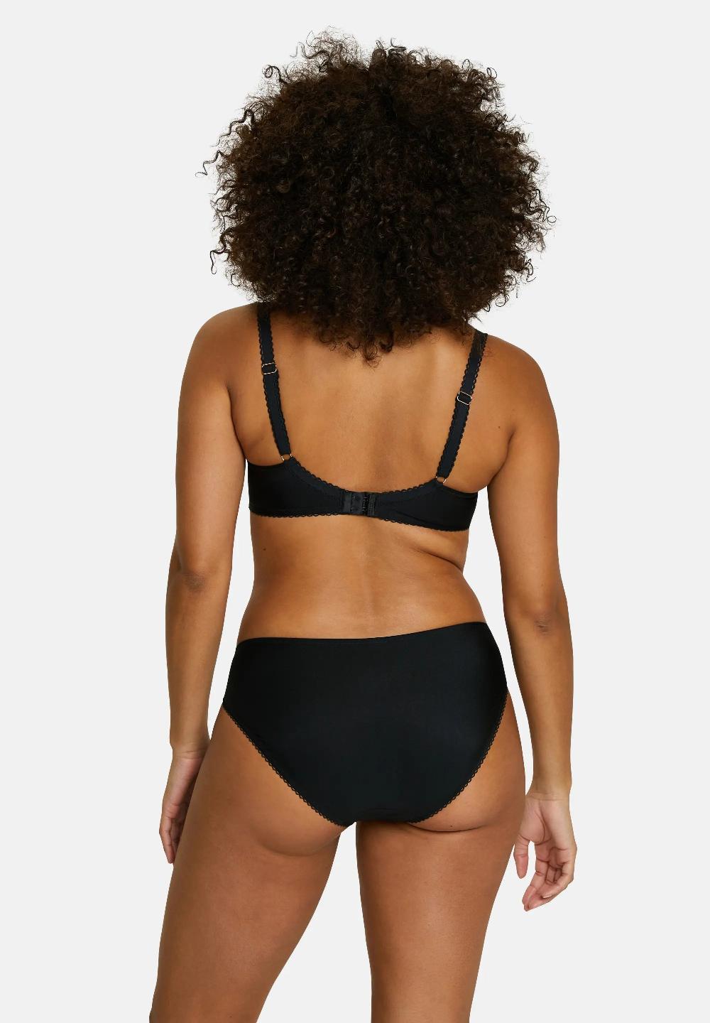 Sans Complexe Slip Désiré Noir & Lurex Cuivré