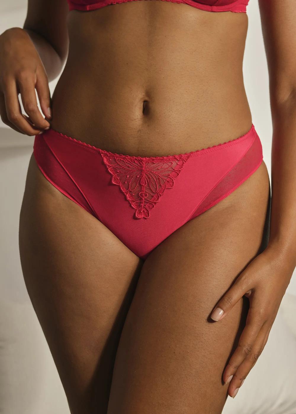 sans complexe Slip Esmée Rouge Ecarlate