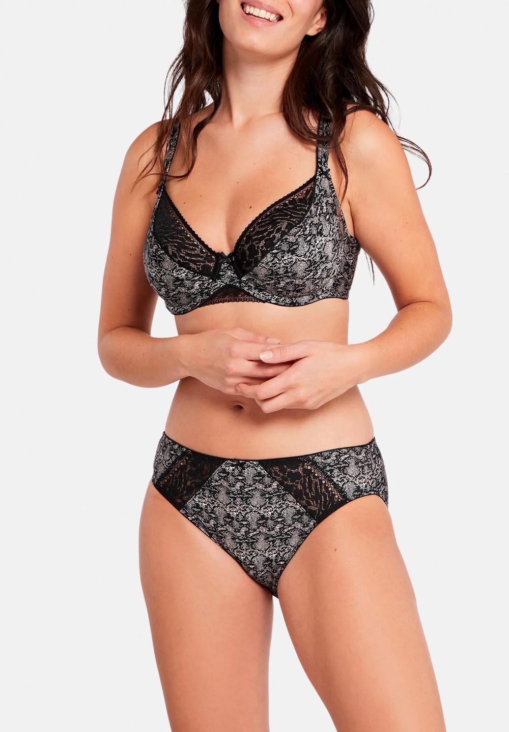 Sans Complexe Slip Nour Imprimé Peau De Serpent