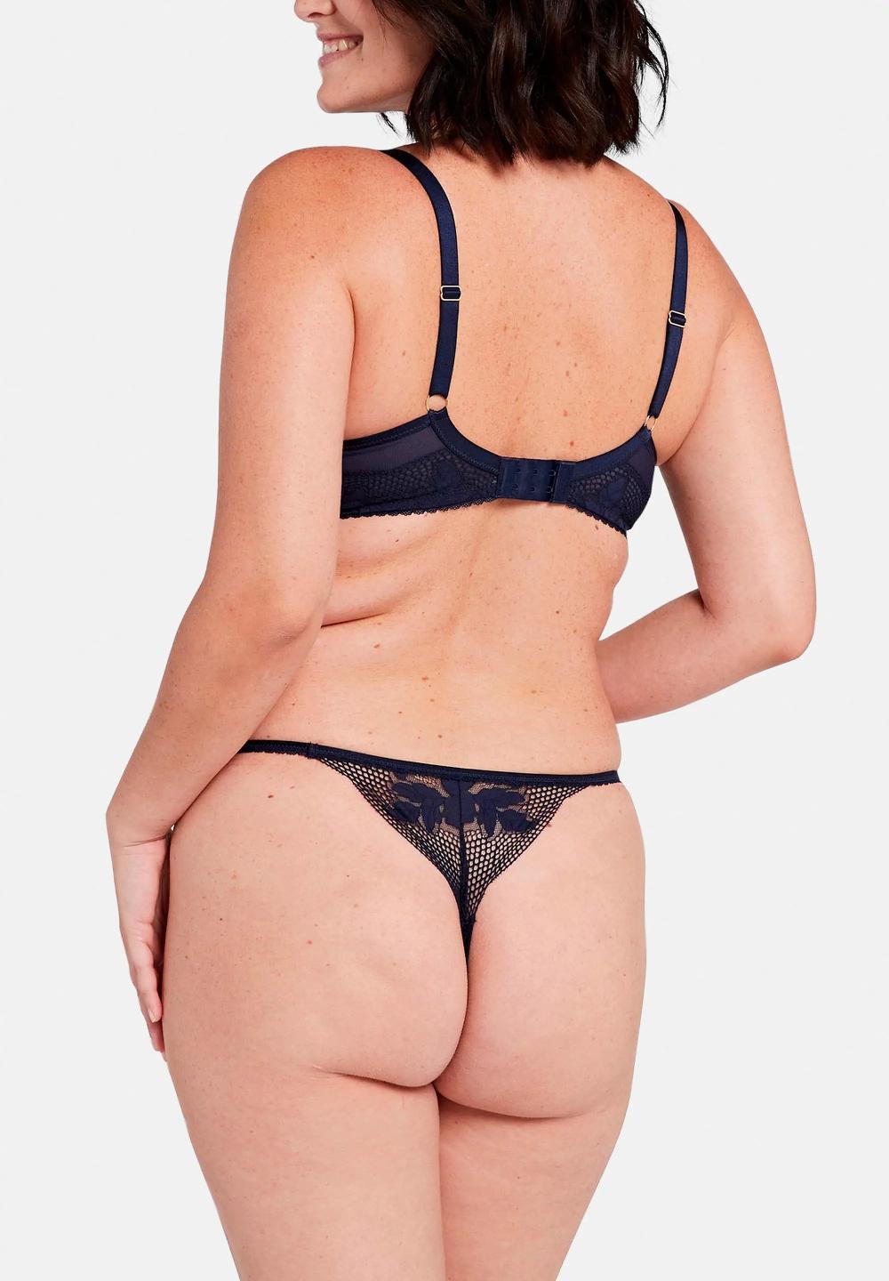 Sans Complexe String Charmante Marine Bleu