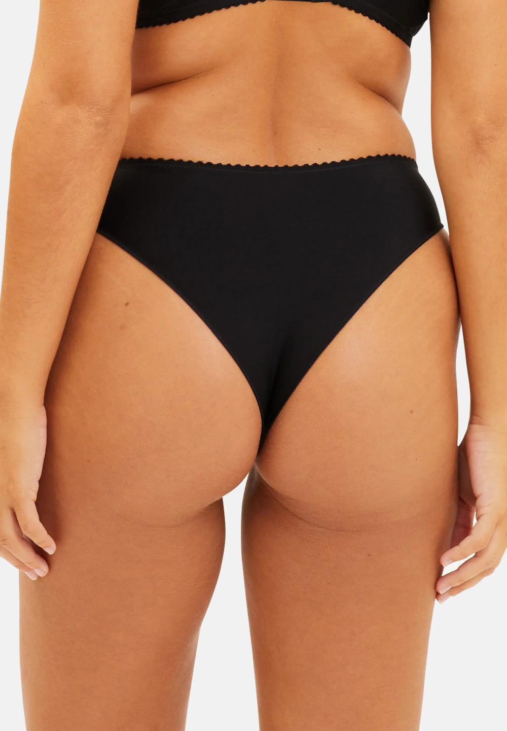 Sans Complexe Tanga Esmée Noir