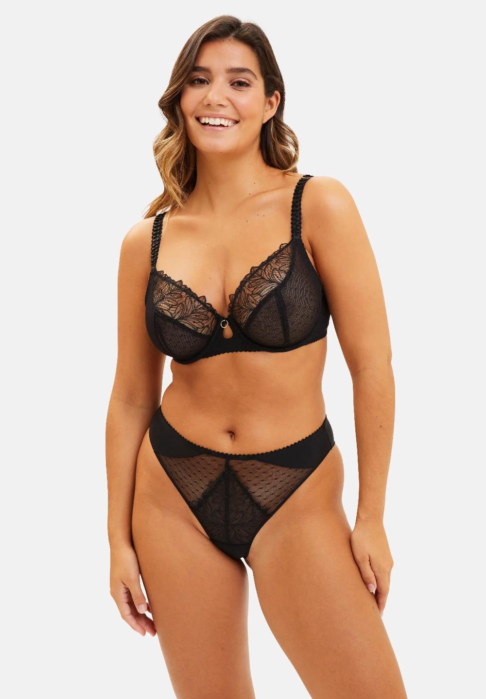 Sans Complexe Tanga Esmée Noir