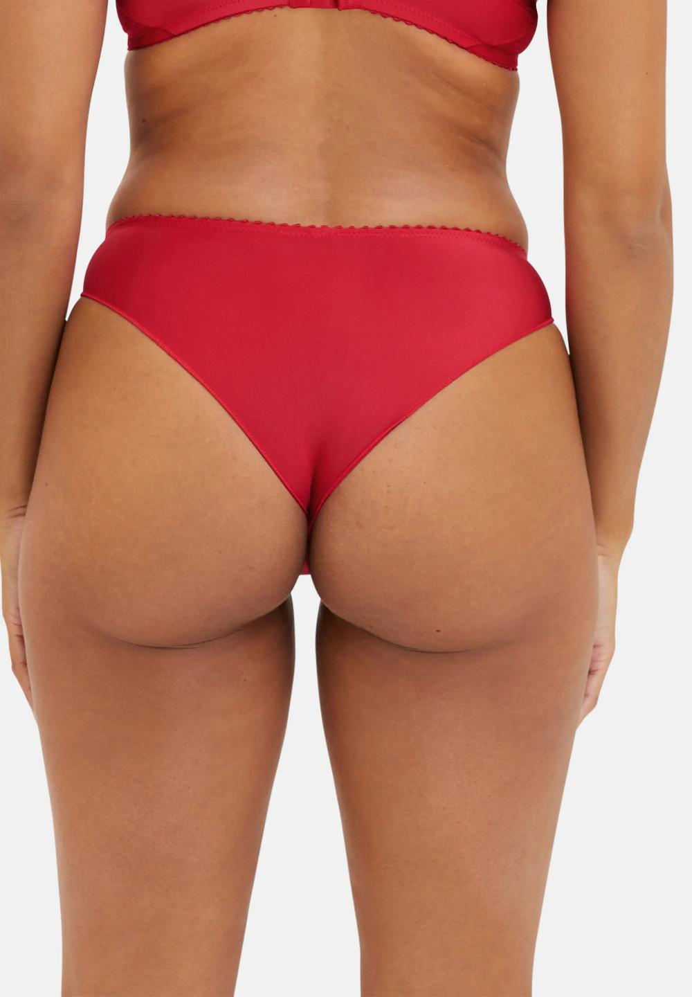 Sans Complexe Tanga Esmée Rouge Ecarlate