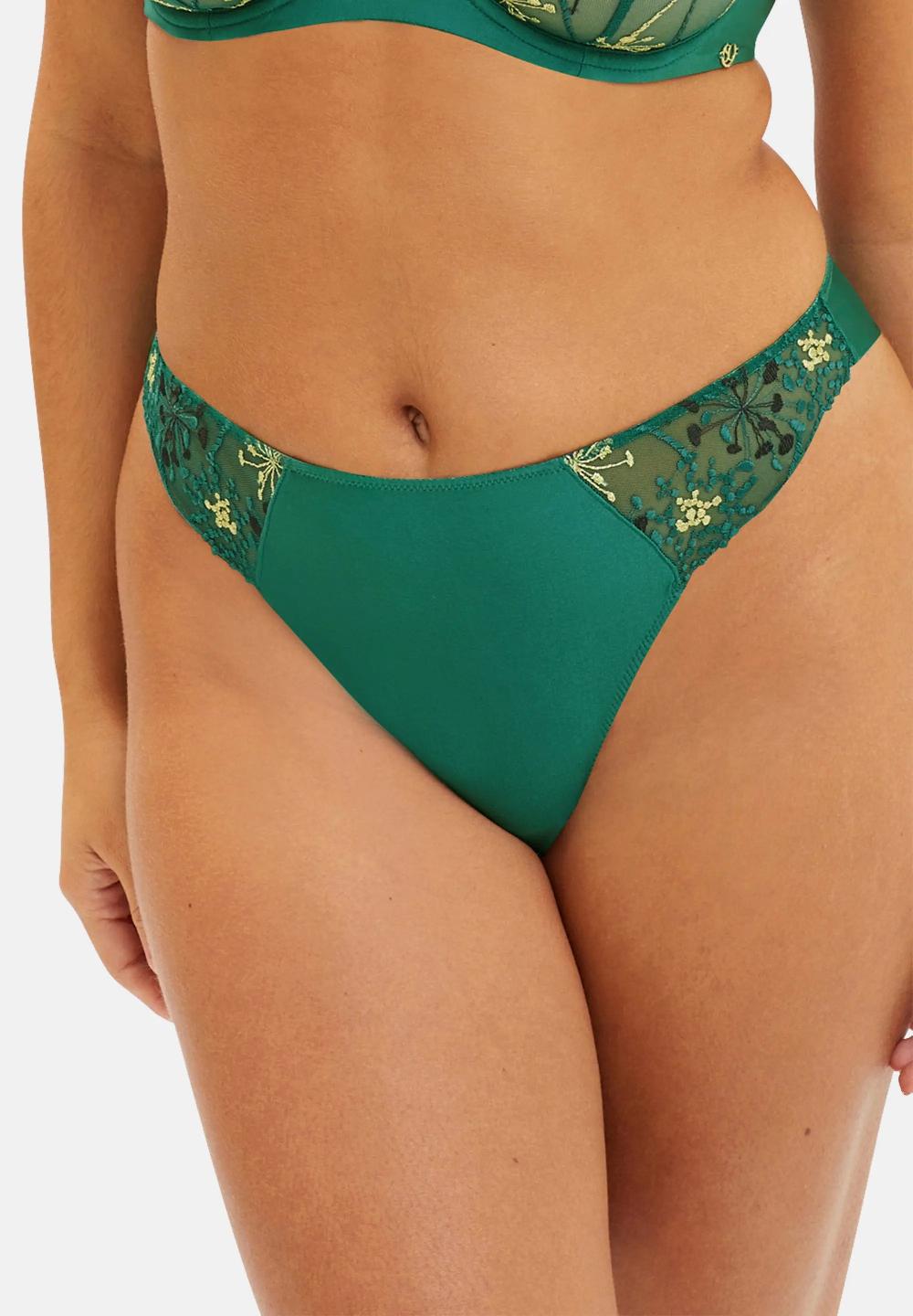 sans complexe Tanga Georgia Vert Multicolor