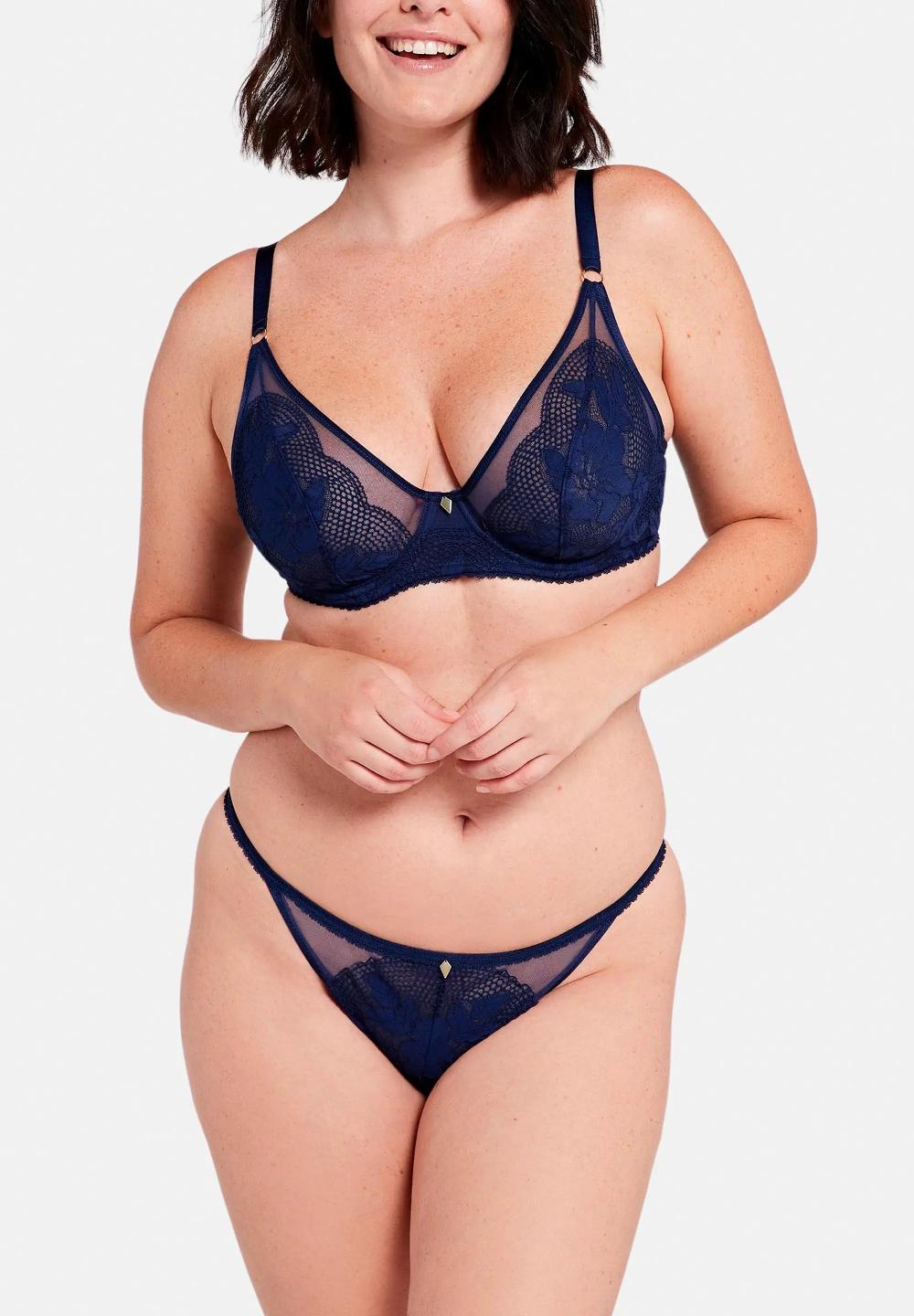 Sans Complexe Soutien-gorge Corbeille Charmante Marine Bleu