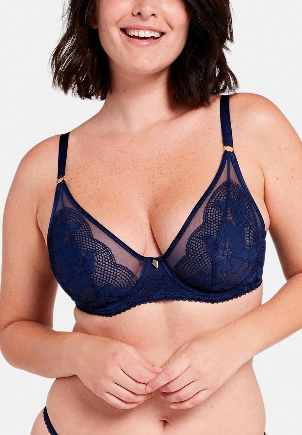 sans complexe Soutien-gorge corbeille Charmante Marine Bleu