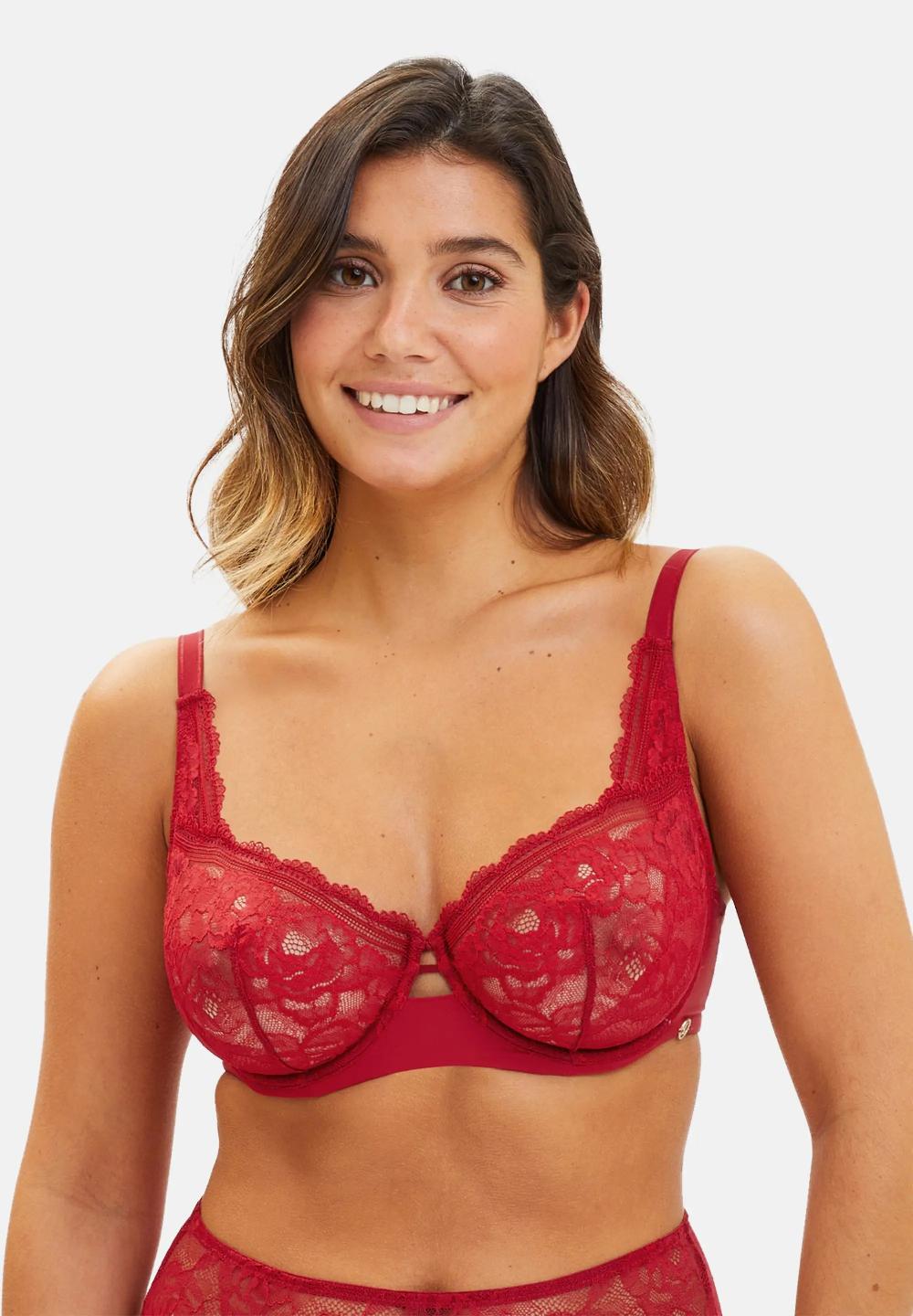 sans complexe Soutien-gorge corbeille Lily Rouge Rubis