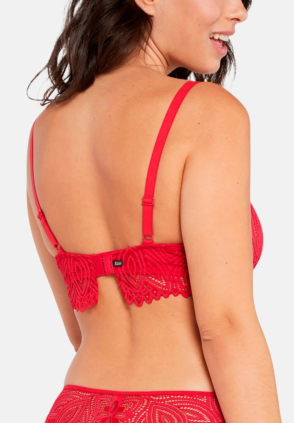 Sans Complexe Soutien-gorge Corbeille Miss Sans Complexe Lisa Rouge Pourpre