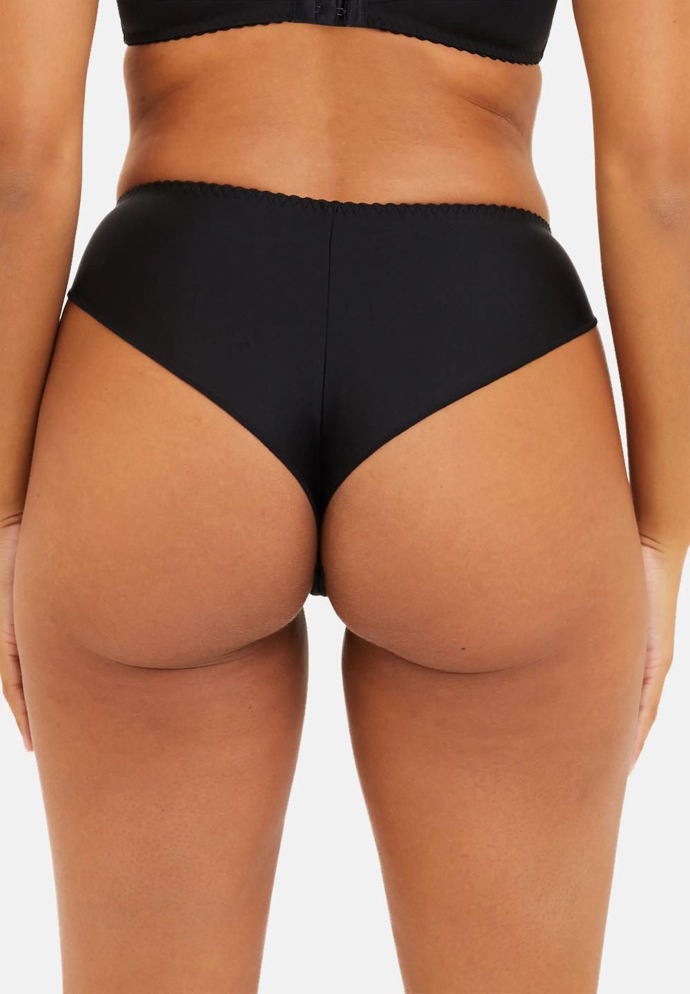 Sans Complexe Tanga Arum Glitter Noir & Rouge Pailleté