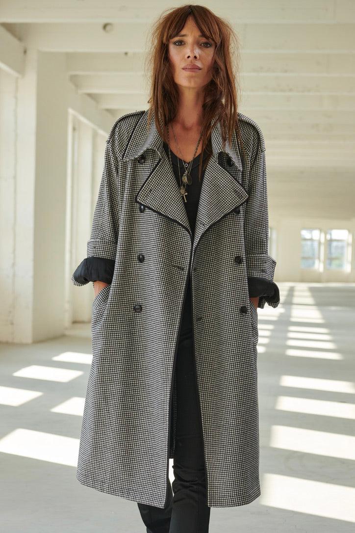 Sarah De Saint Hubert CHARLOTTE TRENCH - Pied De Poule