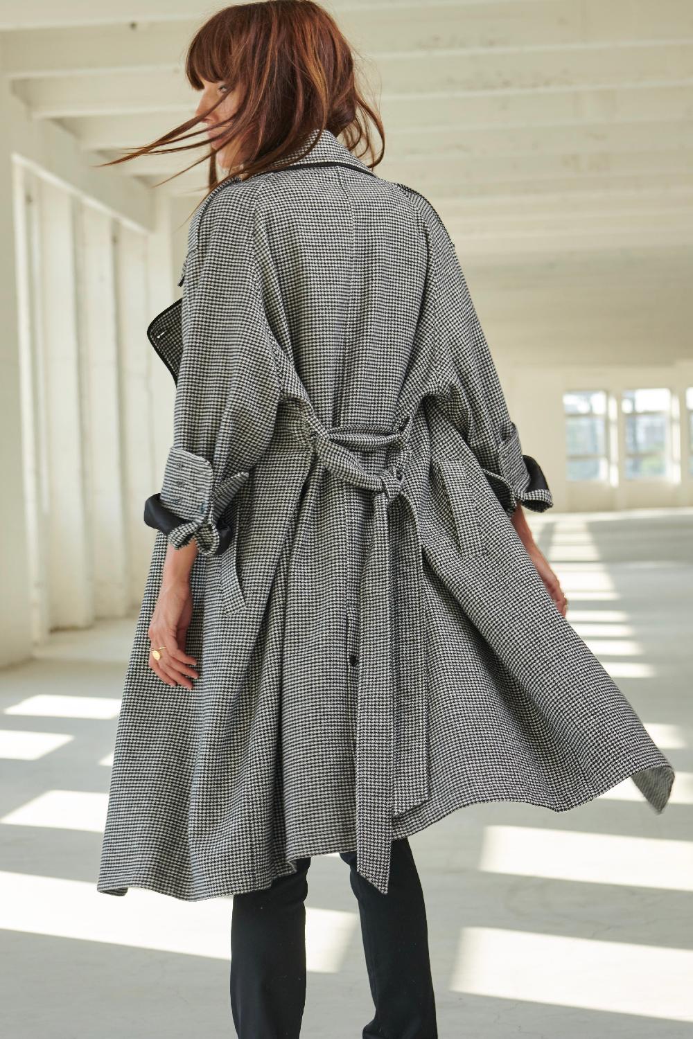 Sarah De Saint Hubert CHARLOTTE TRENCH - Pied De Poule