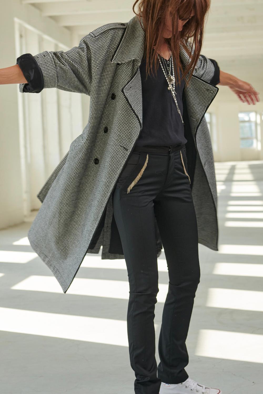 sarah de saint hubert CHARLOTTE TRENCH - Pied de Poule