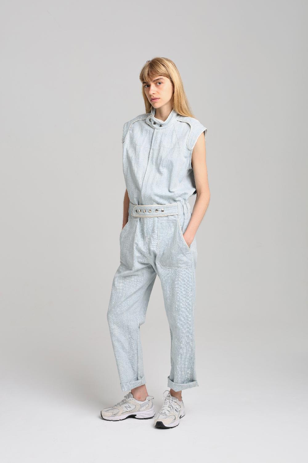 Sarah De Saint Hubert JIMMY JUMPSUIT - Light Blue Denim