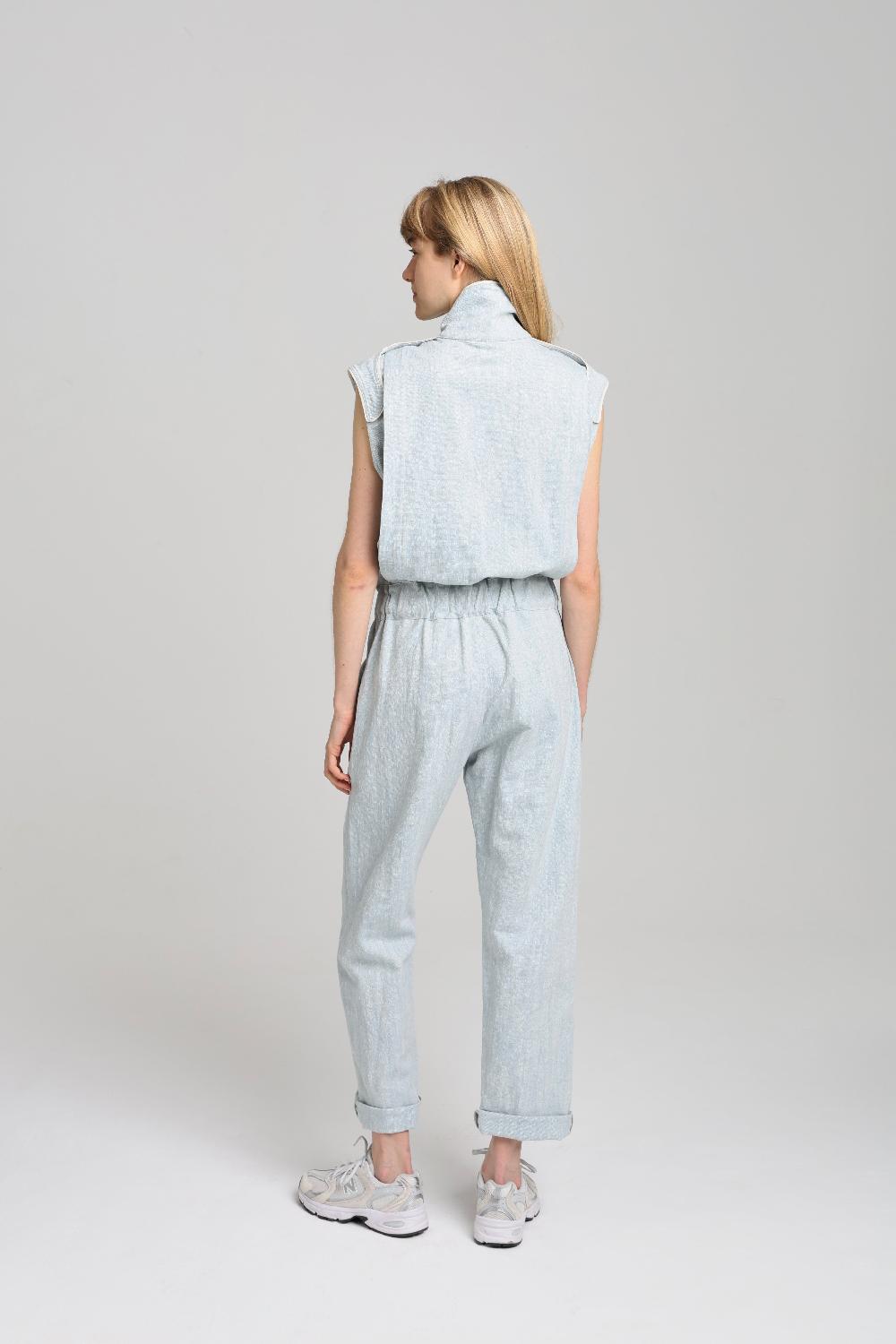Sarah De Saint Hubert JIMMY JUMPSUIT - Light Blue Denim