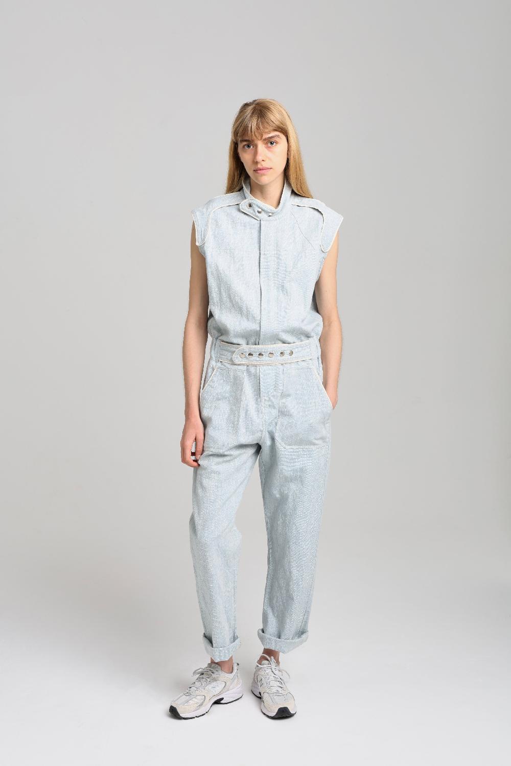 sarah de saint hubert JIMMY JUMPSUIT - Light blue denim