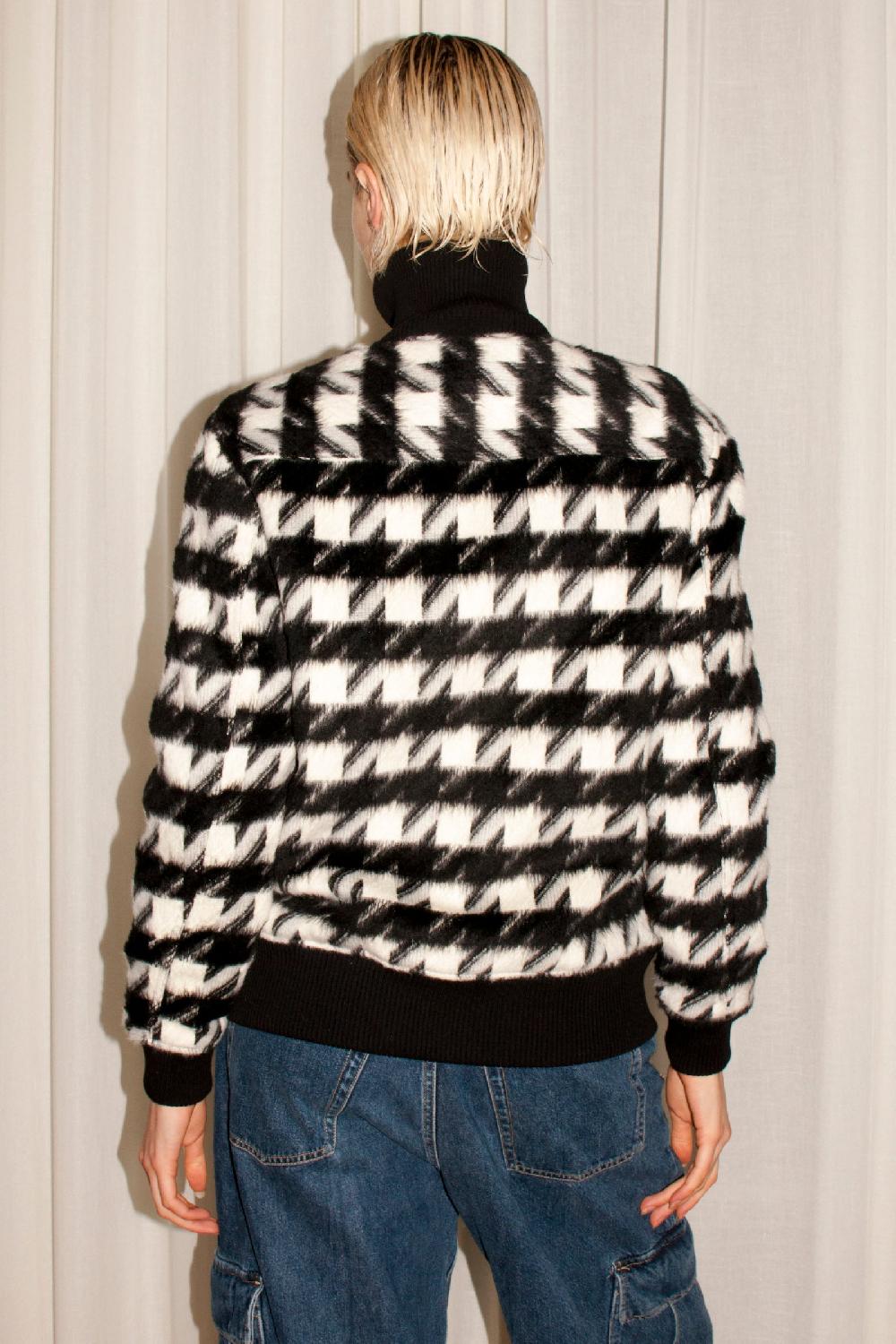 Sarah De Saint Hubert RAF BOMBER JACKET - Pied De Poule
