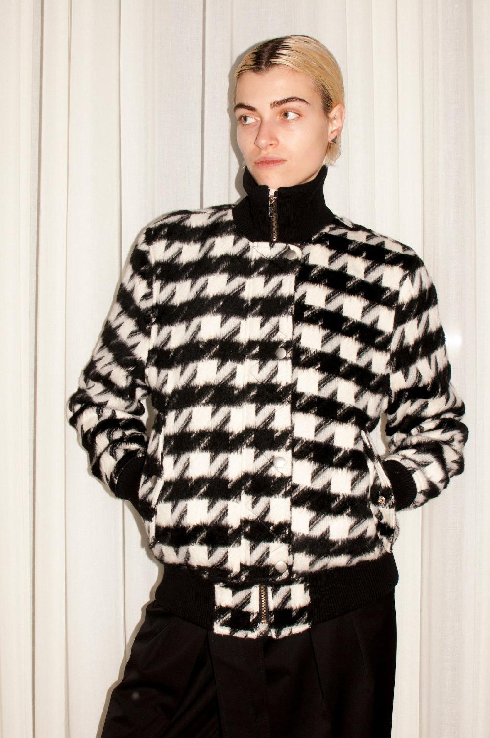 sarah de saint hubert RAF BOMBER JACKET - Pied de Poule