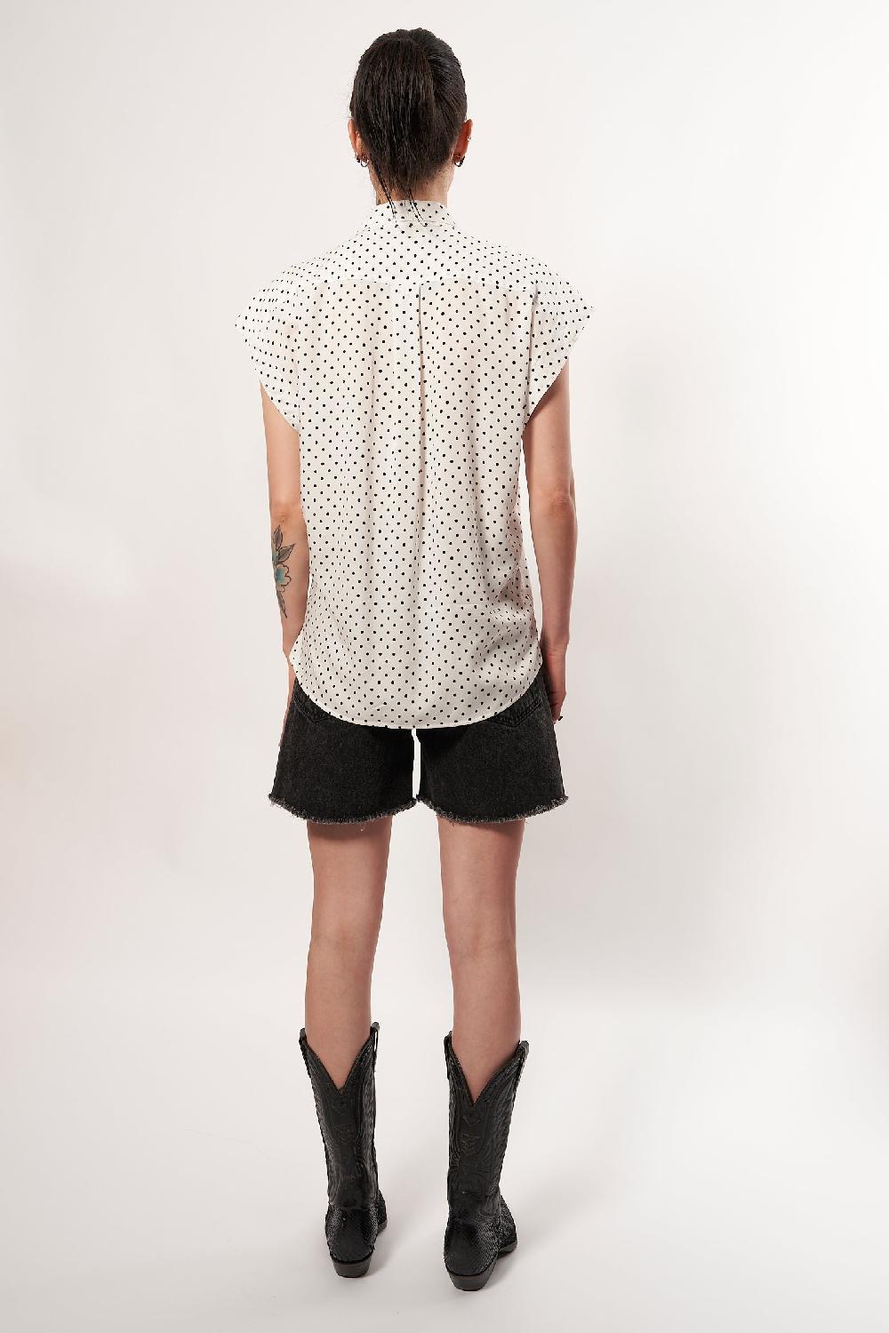 Sarah De Saint Hubert ALLISON SHIRT - Black Dots