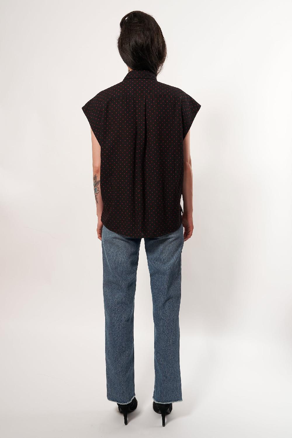 Sarah De Saint Hubert ALLISON SHIRT - Red Dots