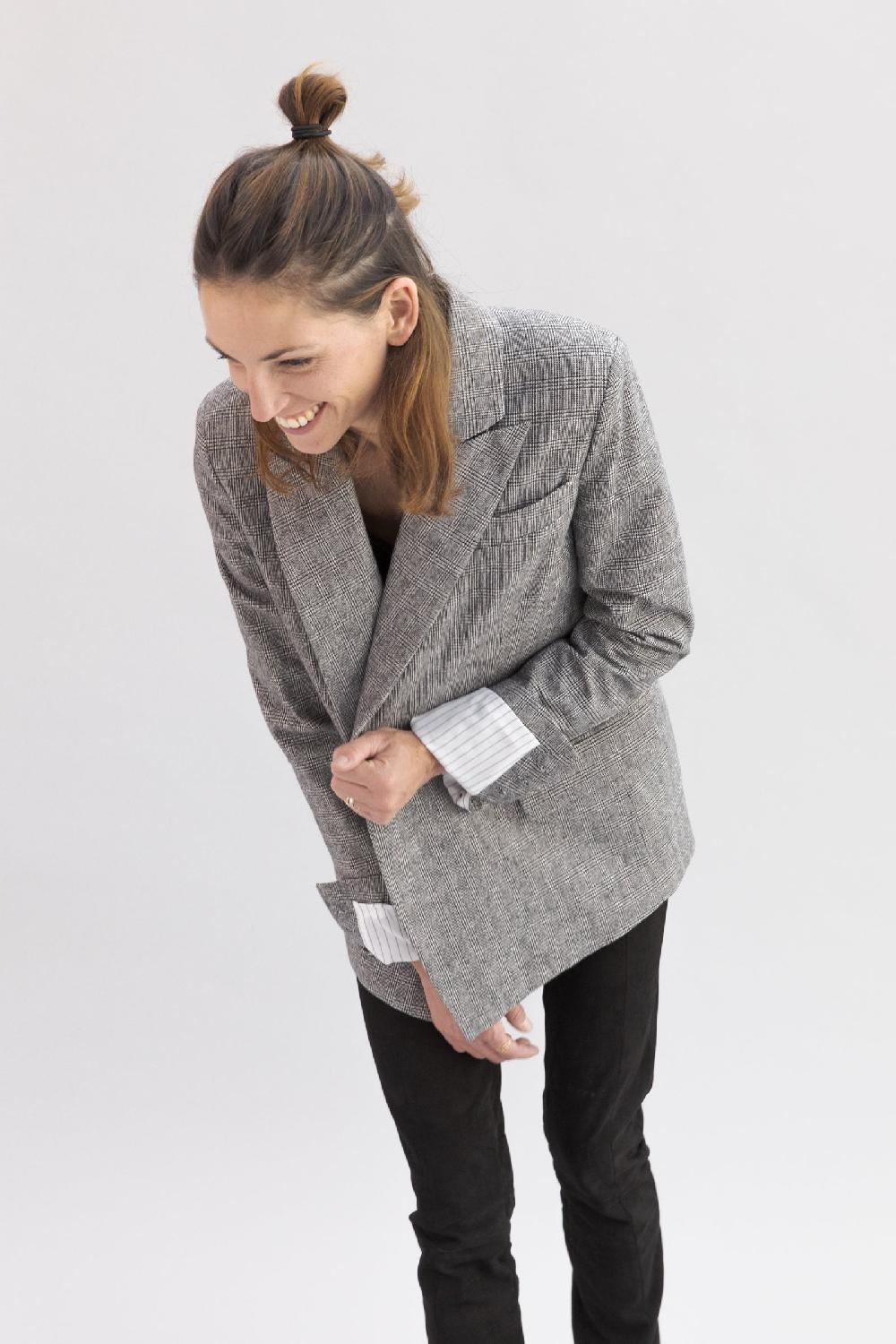 sarah de saint hubert ANAÏS JACKET - Prince of Wales