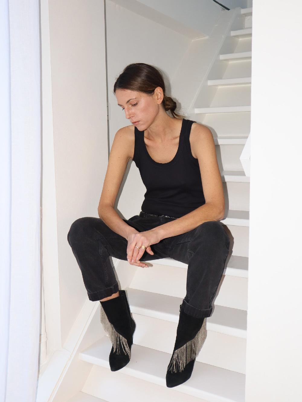 Sarah De Saint Hubert ANNA TANK TOP - Black