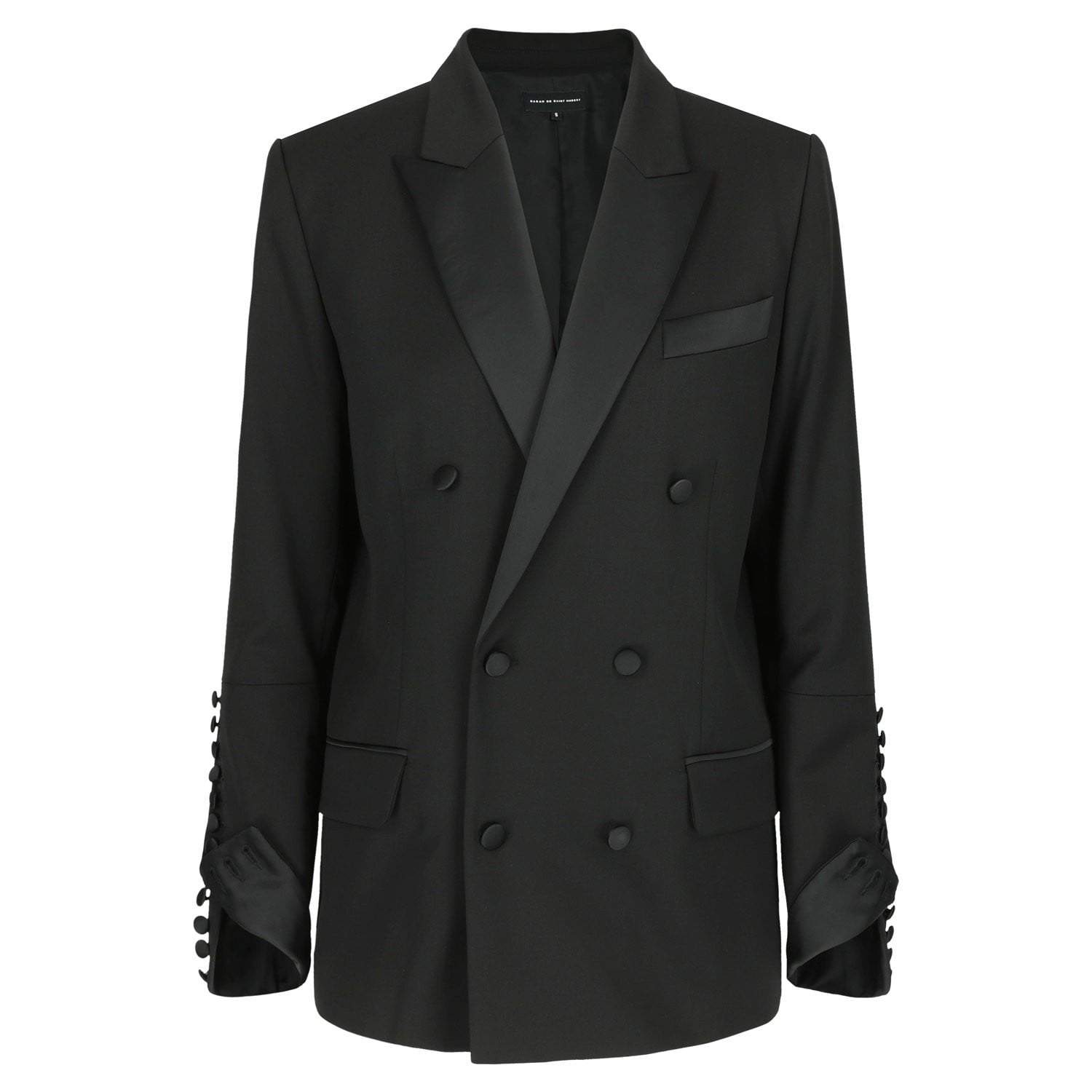 Sarah De Saint Hubert BEN TUXEDO JACKET - Black