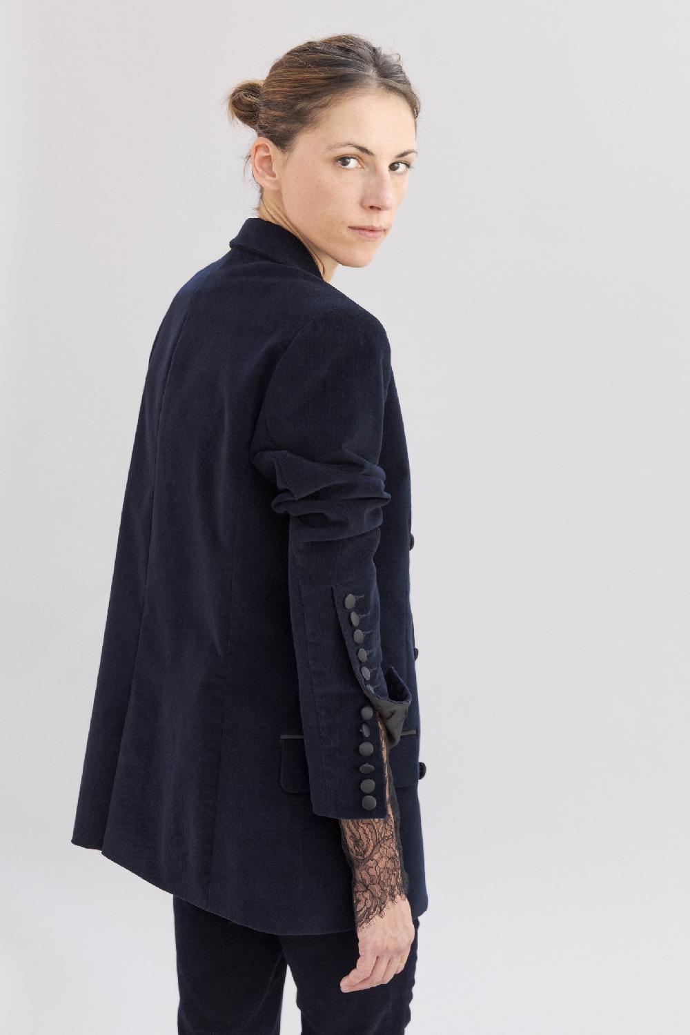 Sarah De Saint Hubert BEN VELVET - Navy