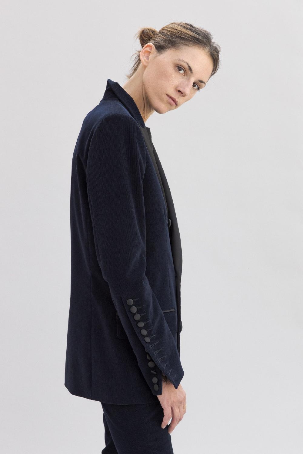 Sarah De Saint Hubert BEN VELVET - Navy