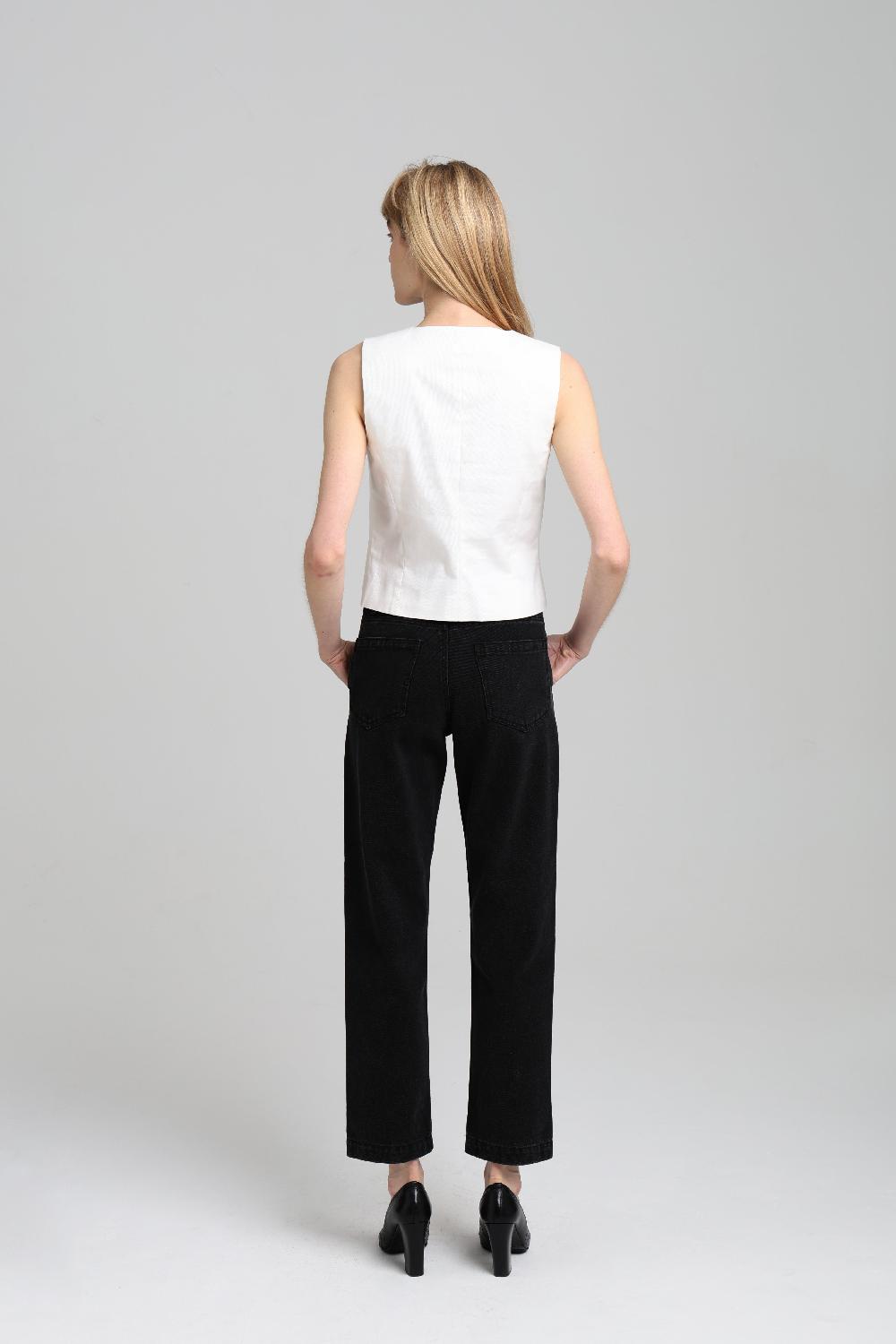 Sarah De Saint Hubert CARMEN WAISTCOAT - Off-white