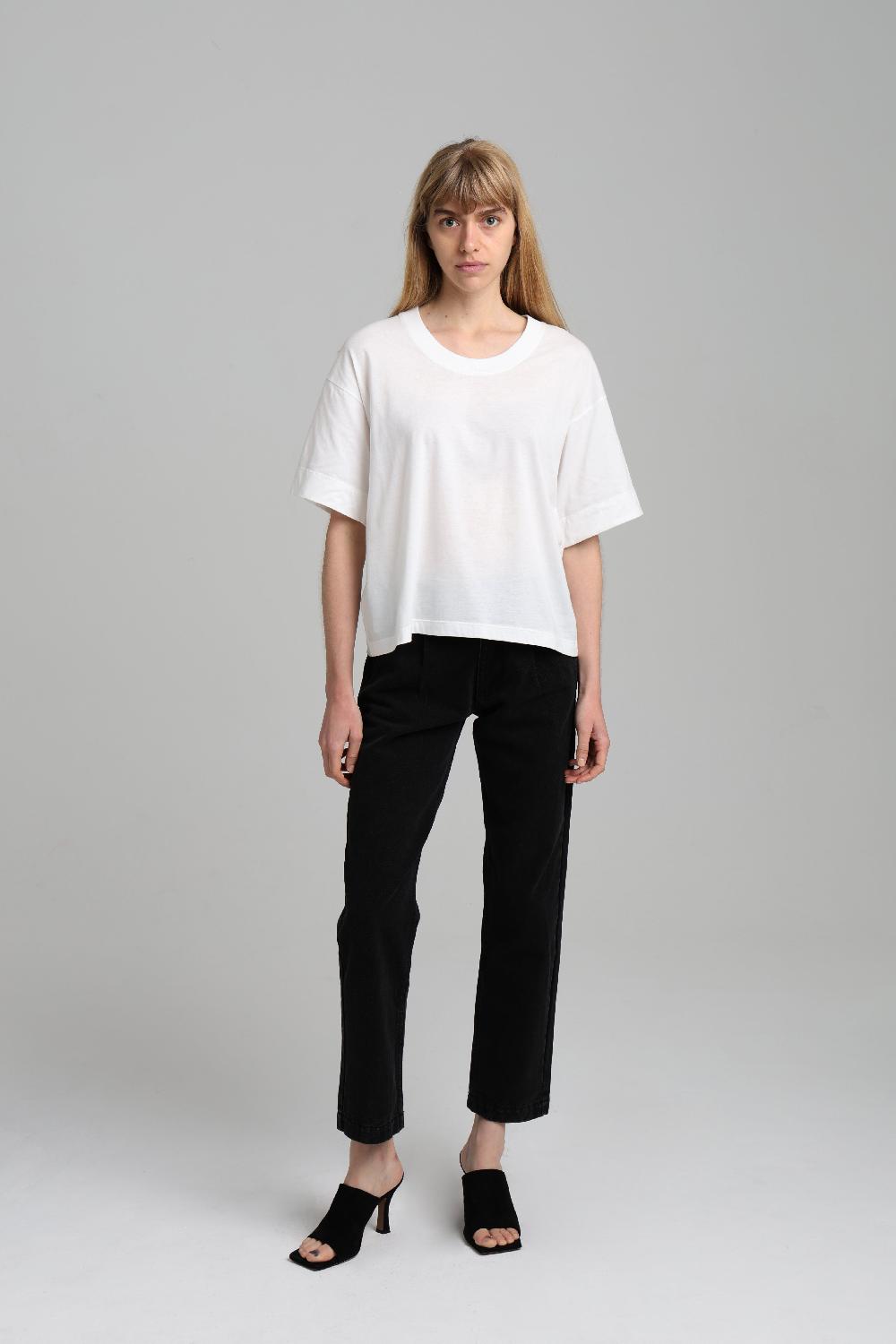 sarah de saint hubert CESCA T-SHIRT - off-white