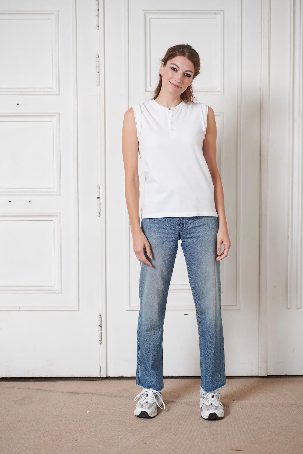 Sarah De Saint Hubert CLAUDIA POLO SHIRT - White
