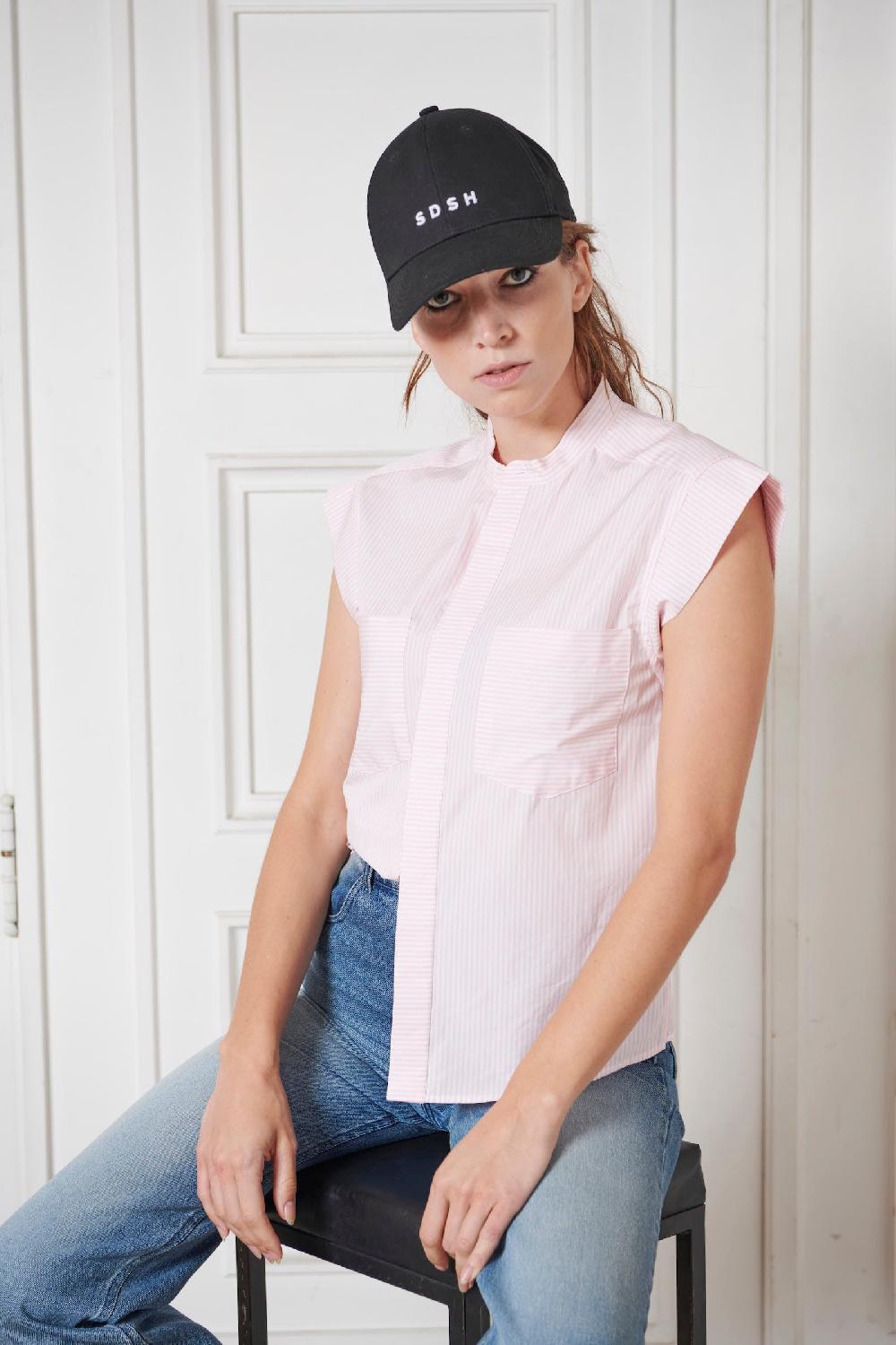 Sarah De Saint Hubert ELISE SHIRT - Pink Stripes