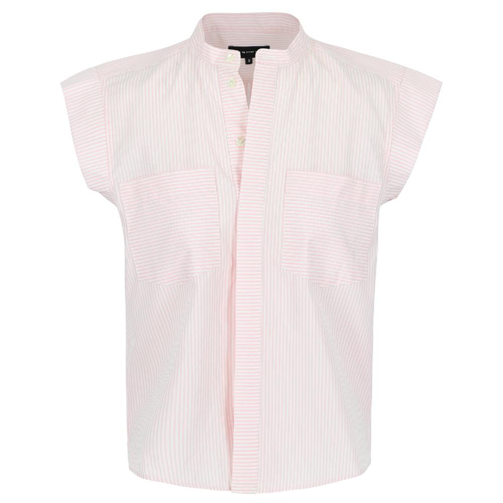 Sarah De Saint Hubert ELISE SHIRT - Pink Stripes
