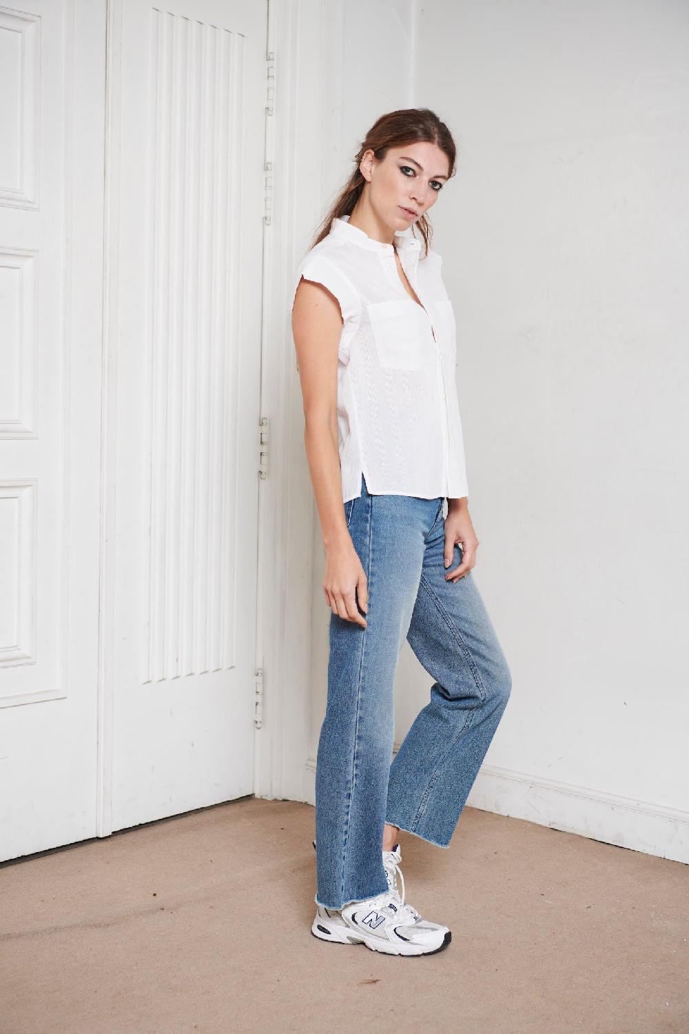 sarah de saint hubert ELISE SHIRT - White