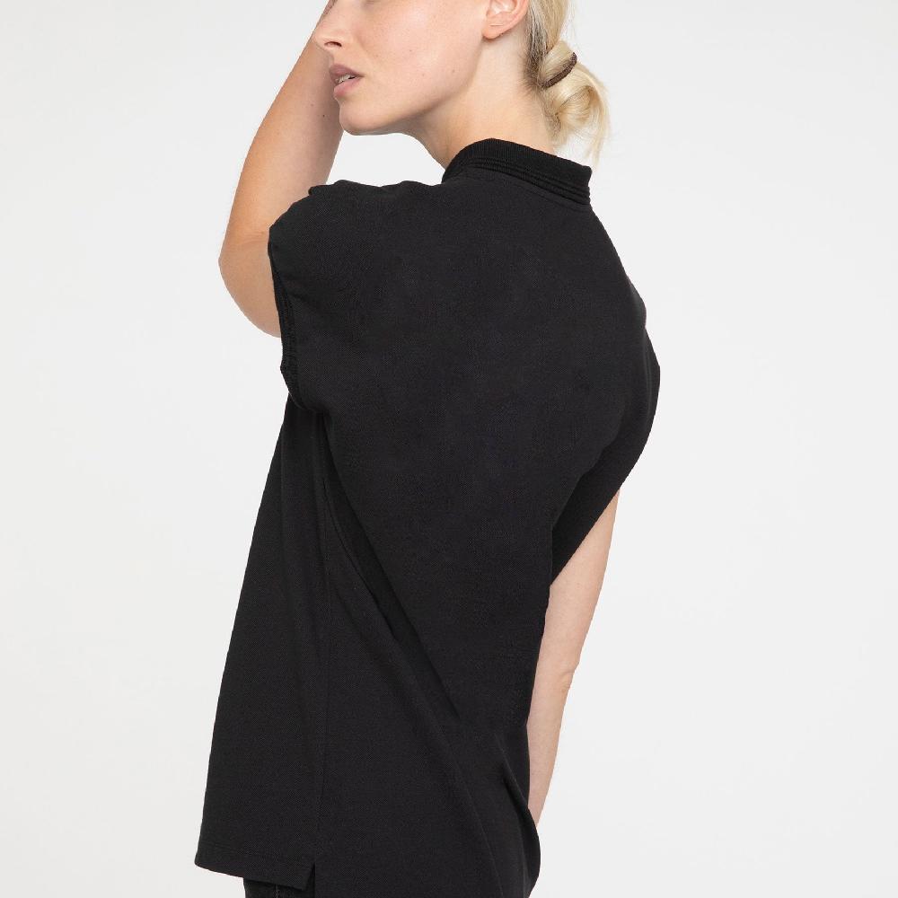 Sarah De Saint Hubert EMMANUELLE POLO SHIRT - Black