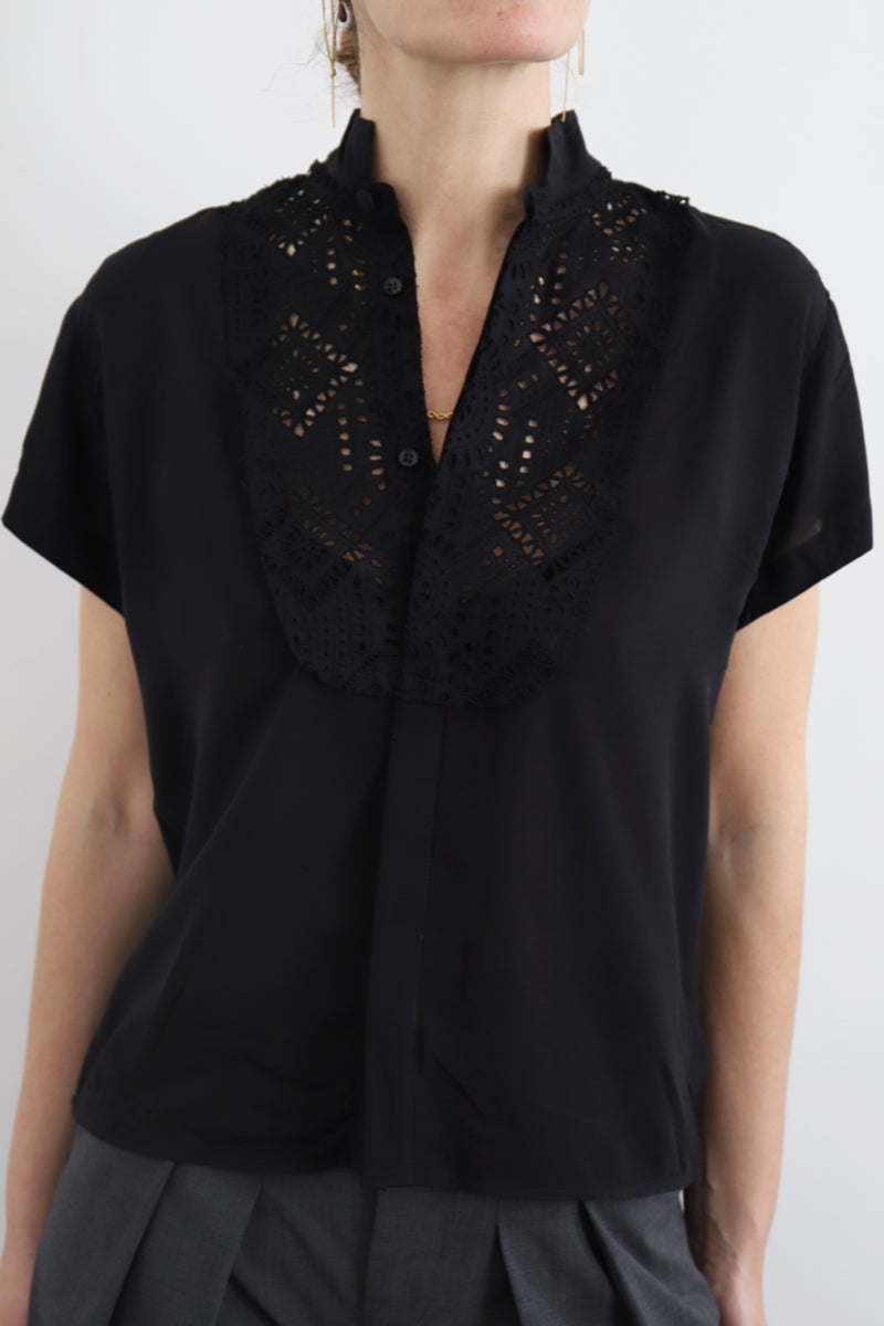 sarah de saint hubert FAY SHIRT - Black