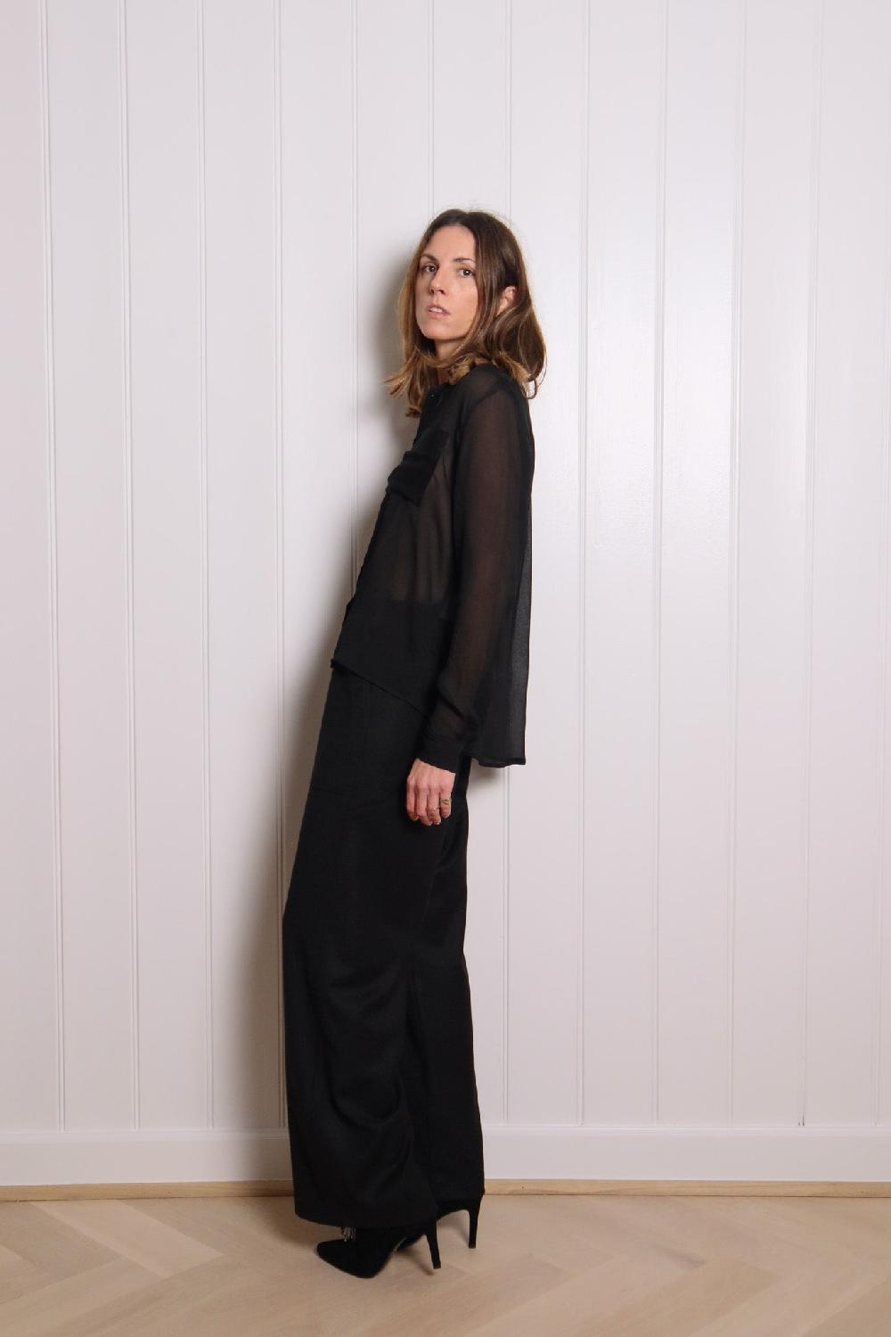 sarah de saint hubert FELIS SHIRT - Black