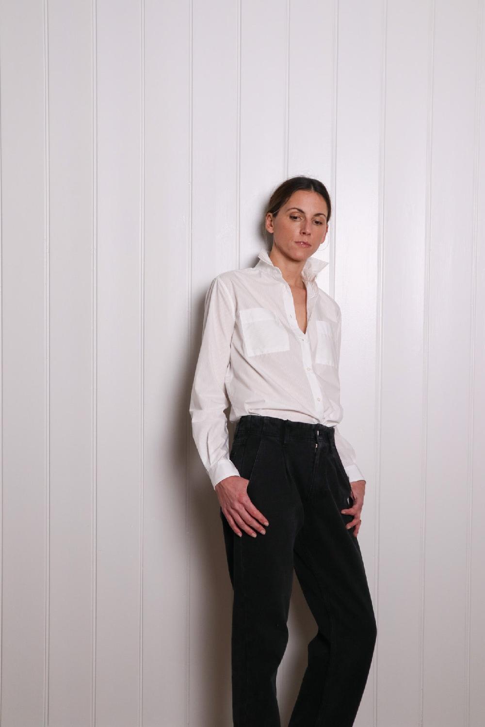 sarah de saint hubert FELIS SHIRT - White