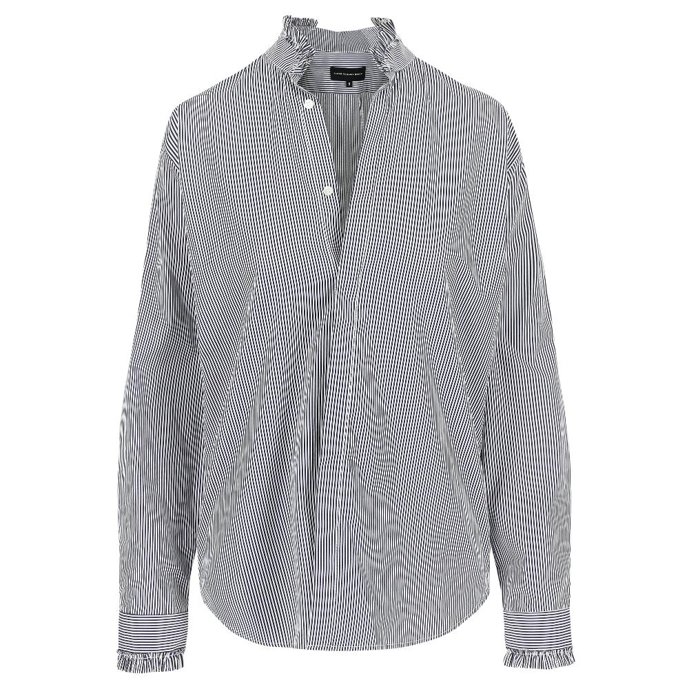 Sarah De Saint Hubert FLO SHIRT - Navy Stripes
