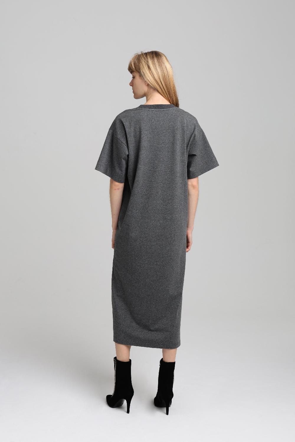 Sarah De Saint Hubert FRANCESCA DRESS - Anthracite