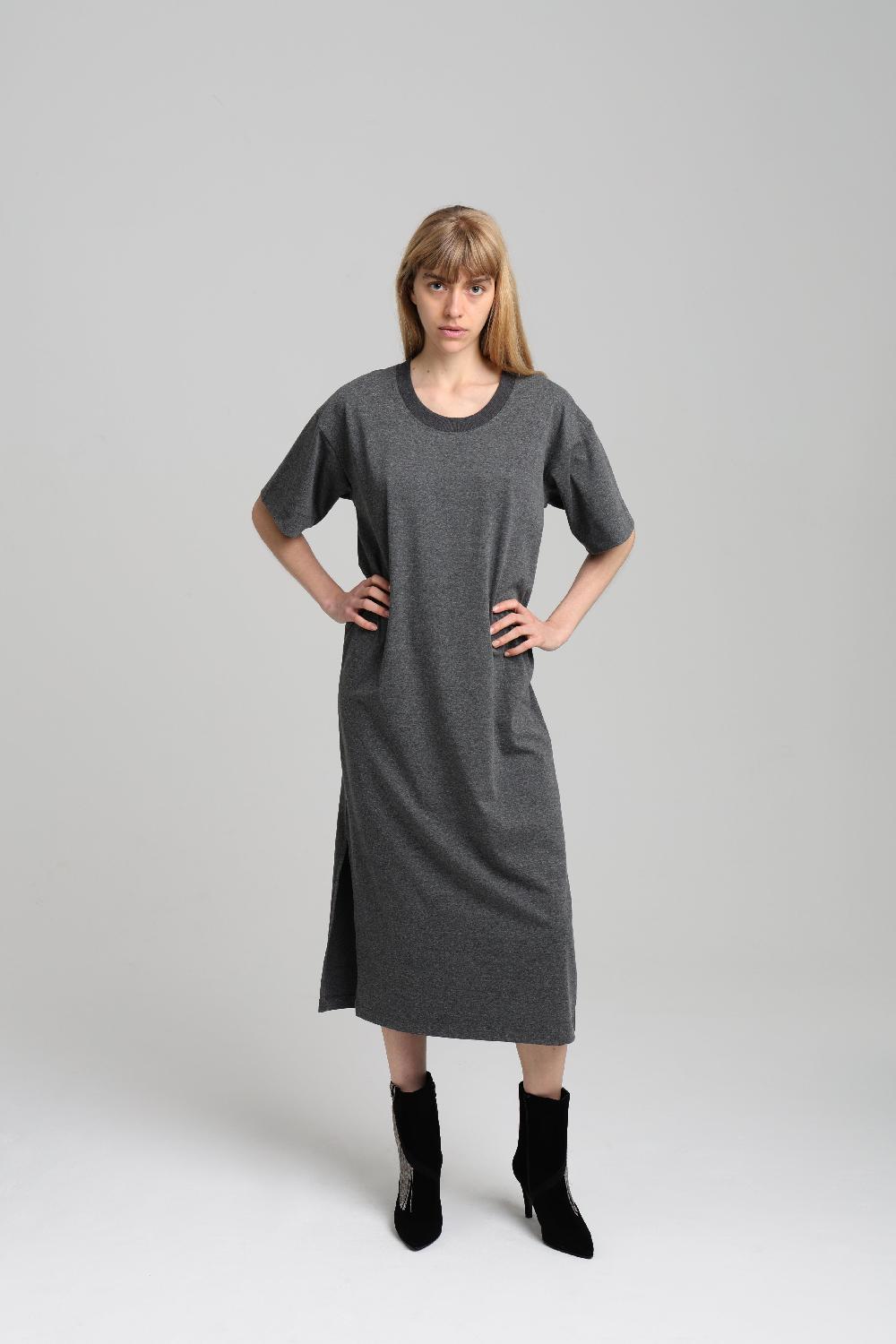sarah de saint hubert FRANCESCA DRESS - anthracite