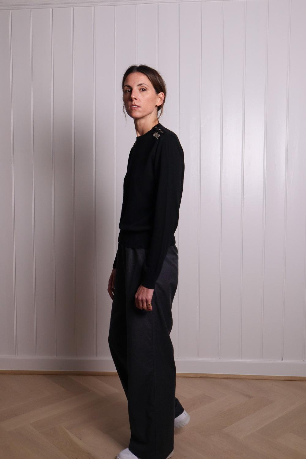 Sarah De Saint Hubert ISA CHAINS JUMPER - Black