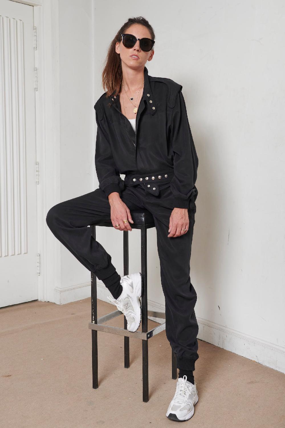 Sarah De Saint Hubert JIM RACING JUMPSUIT - Black