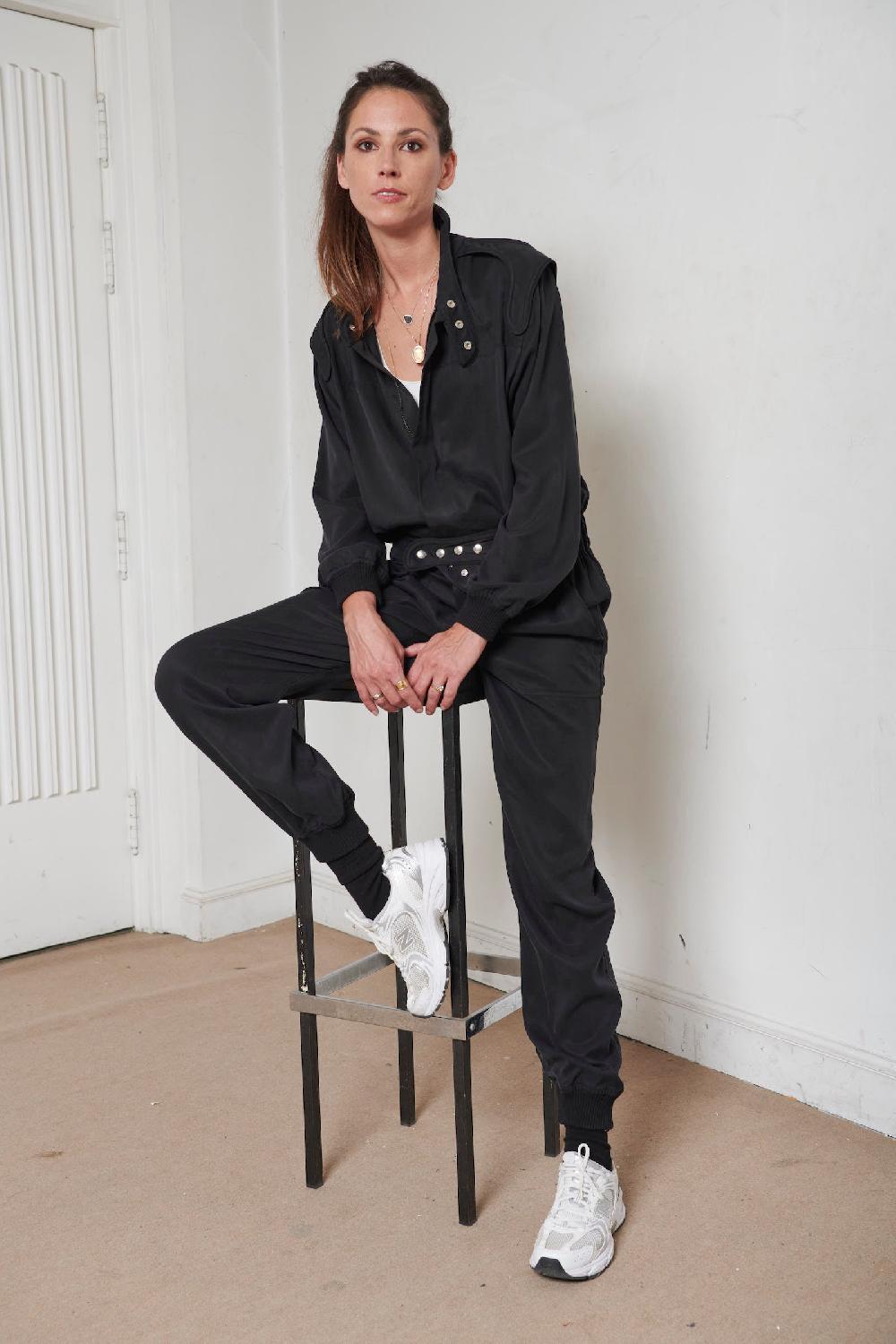 Sarah De Saint Hubert JIM RACING JUMPSUIT - Black