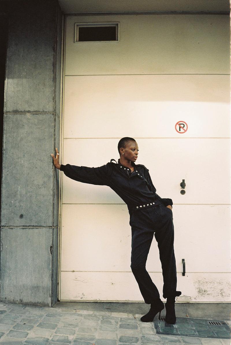 sarah de saint hubert JIM RACING JUMPSUIT - Black