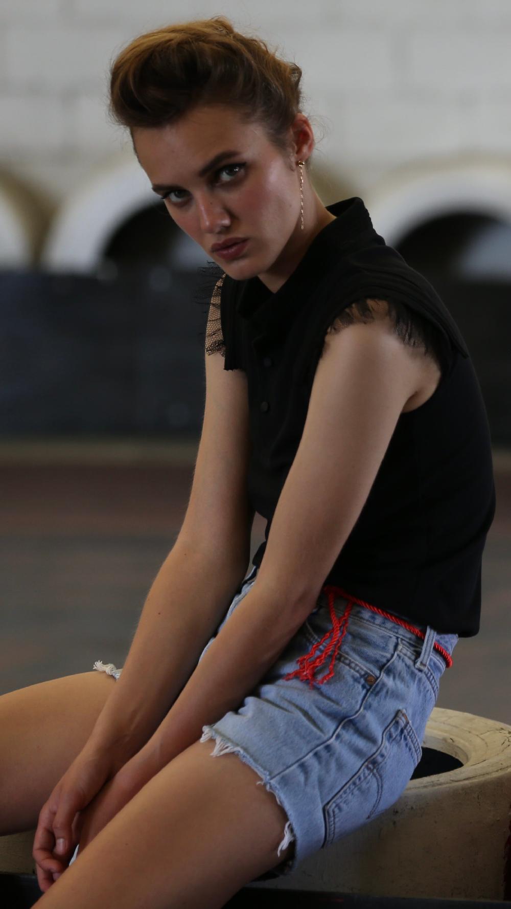 sarah de saint hubert LIAM POLO SHIRT - Black