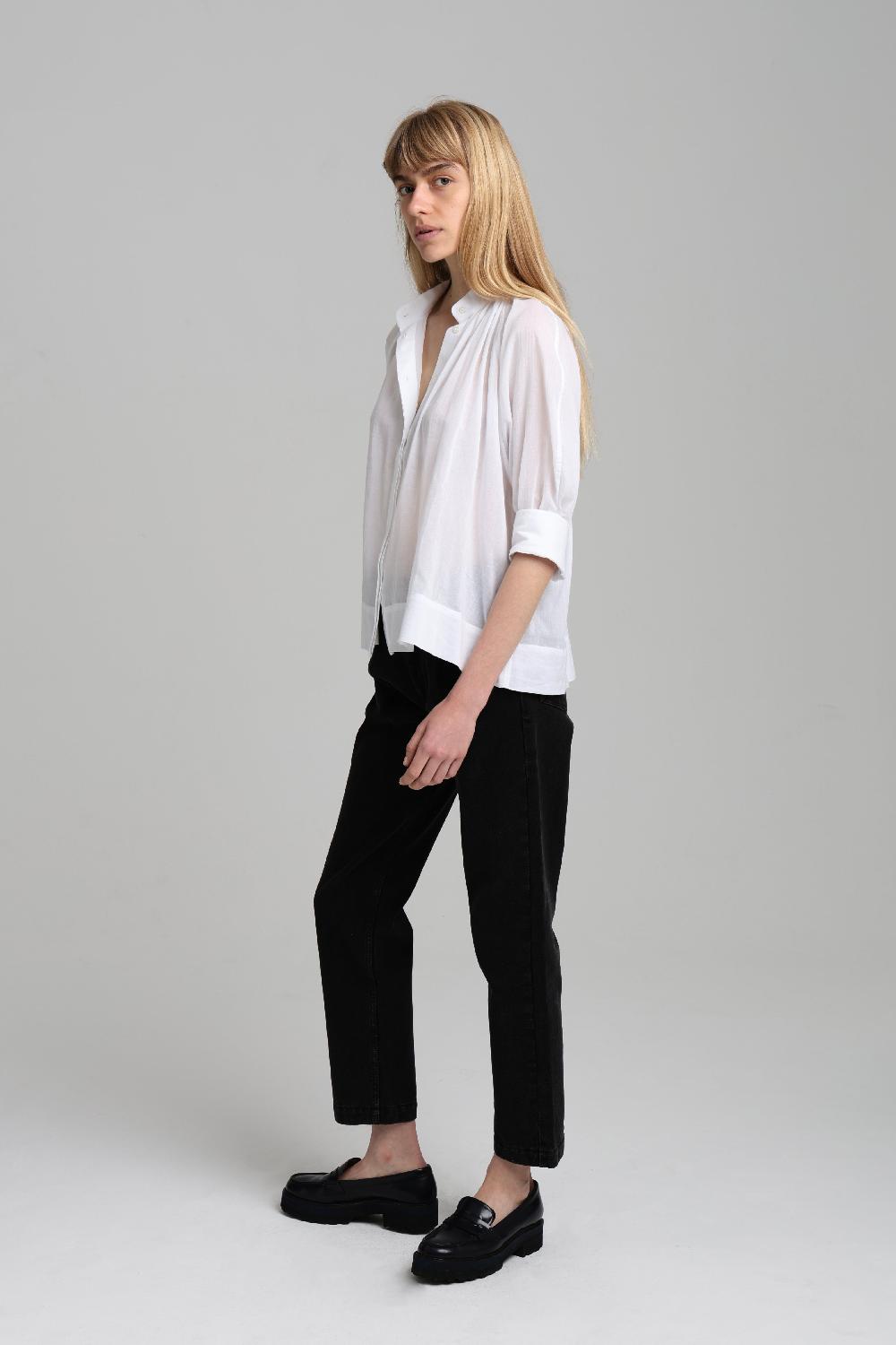 Sarah De Saint Hubert MADELEINE SHIRT - White Voile