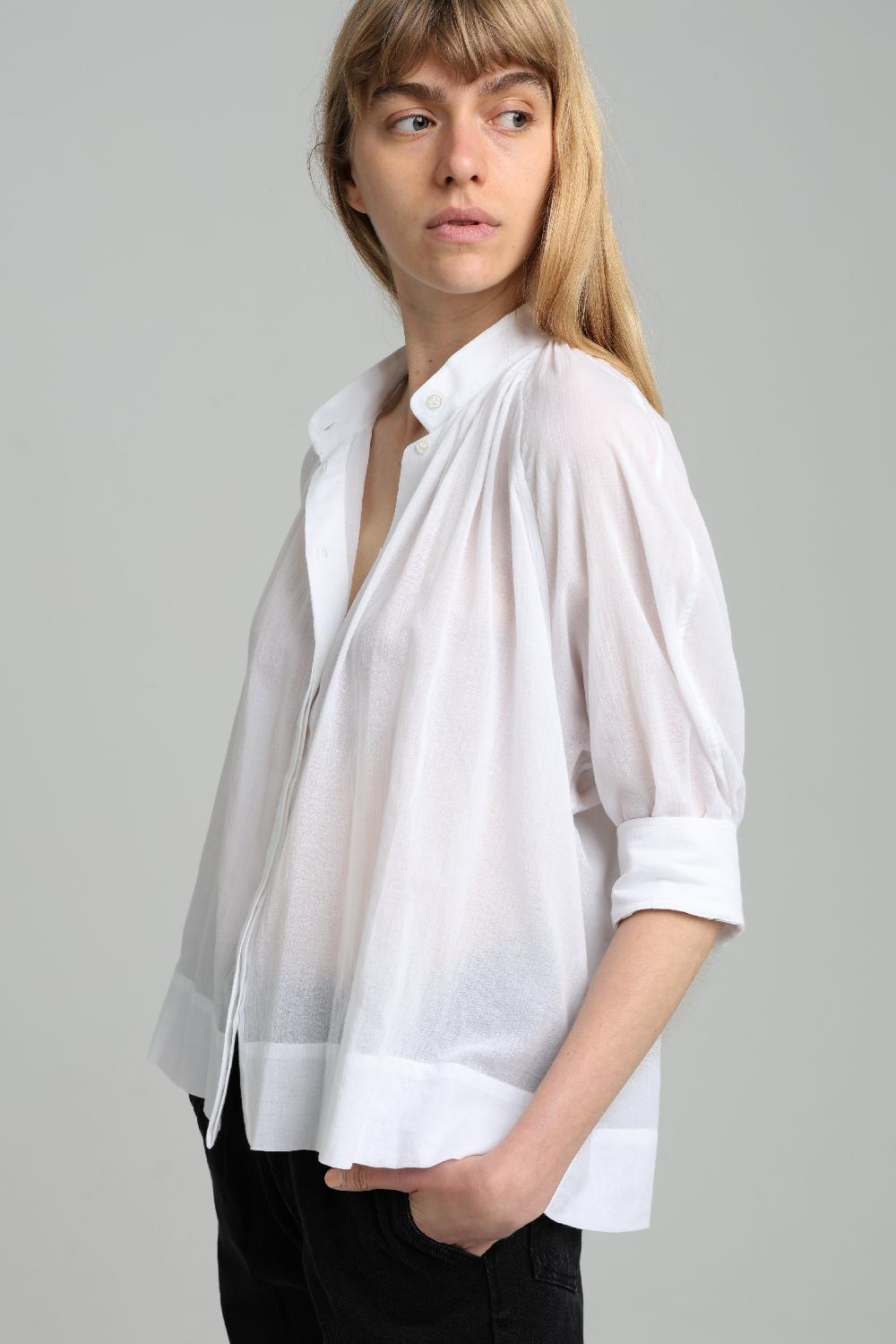 Sarah De Saint Hubert MADELEINE SHIRT - White Voile