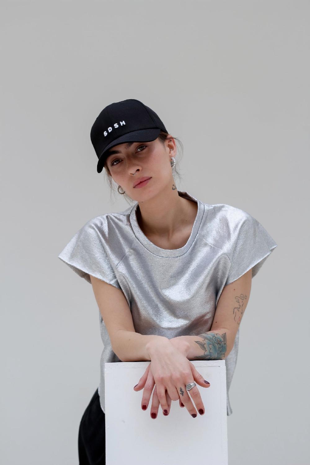 sarah de saint hubert NADINE T-SHIRT - Silver