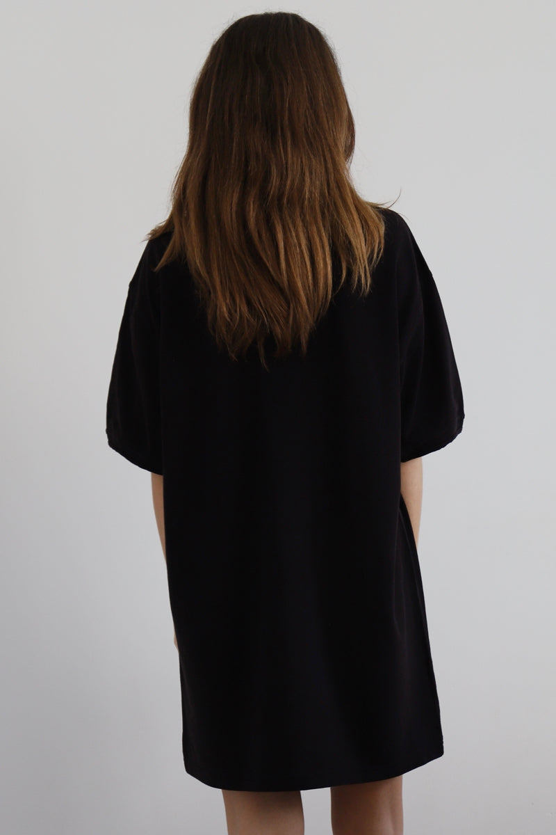 Sarah De Saint Hubert NATH T SHIRT DRESS - Black